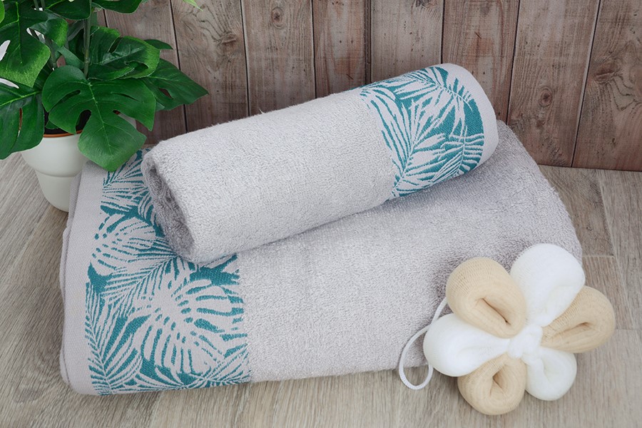 Set ručníku a osušky bambus PALMA šedý