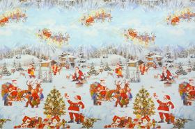 PVC ubrus VÁNOČNÍ MIKULÁŠ 140x140 cm
