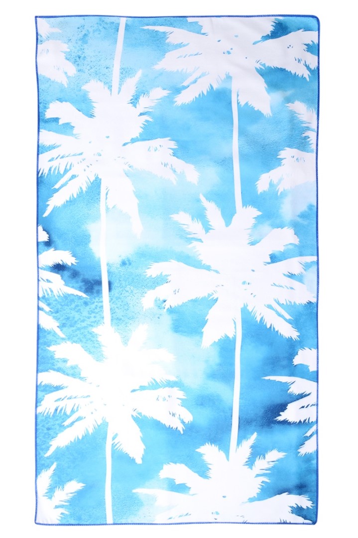 Plážová osuška PALMA modrá