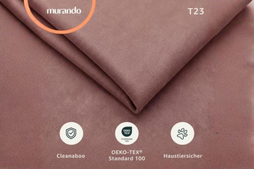 Čalouněná postel MURANA starorůžová - výška čela 110 cm (6)