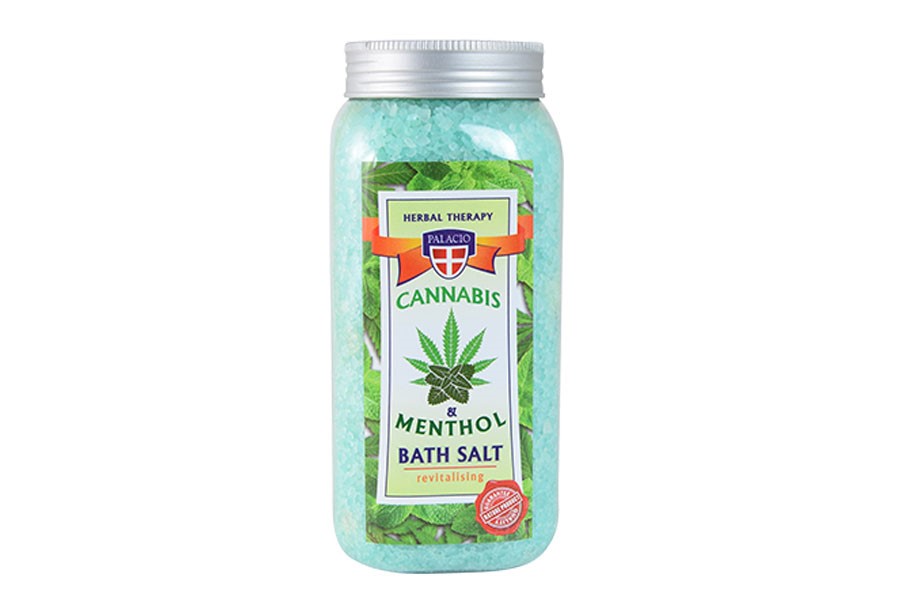 Konopná sůl do koupele s mentolem 900 g