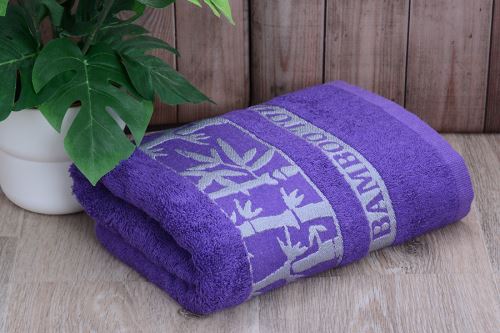 Bambusový ručník BORA fialový