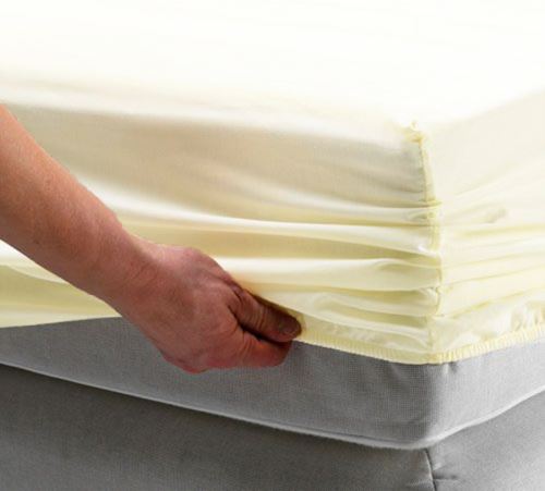 Jersey prostěradlo EKONOM 160x200 cm smetanové (1)